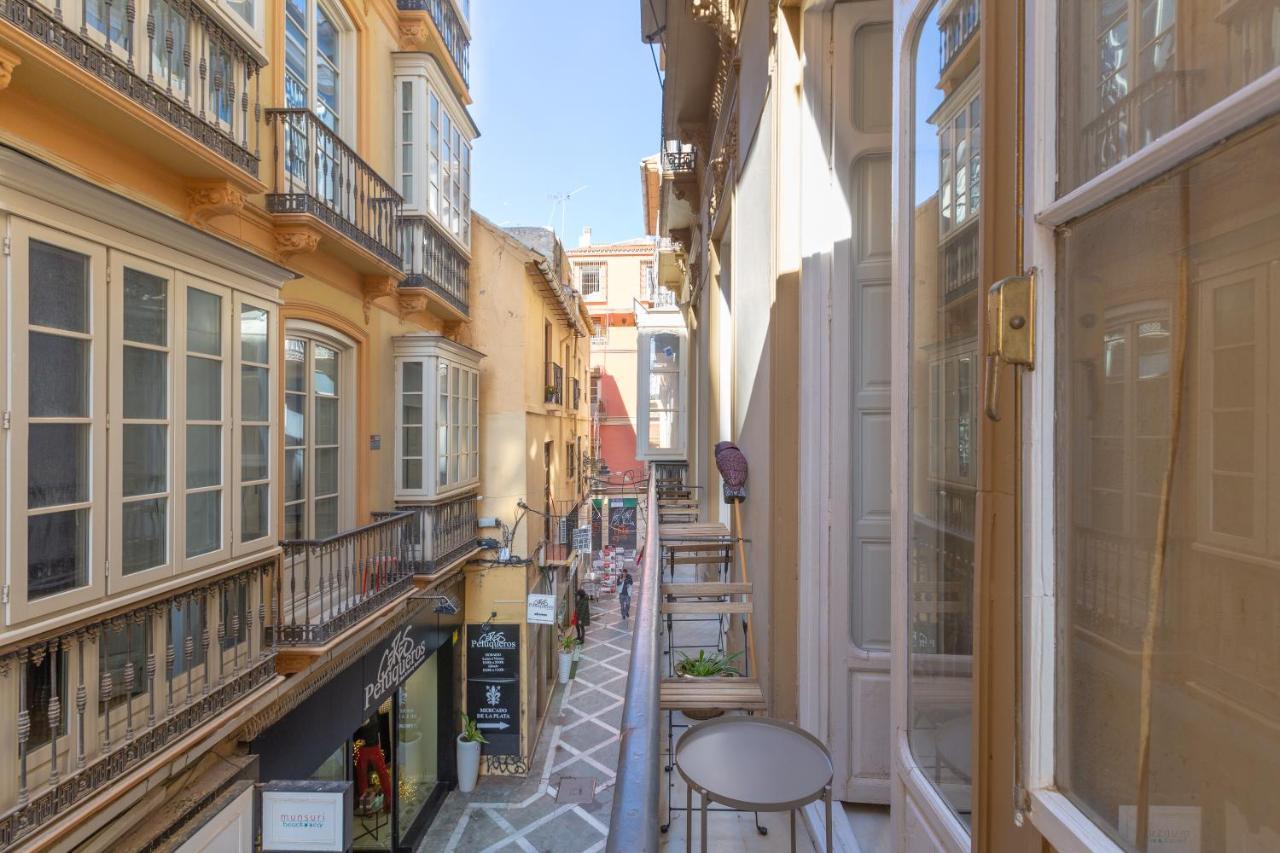 Puerta De Larios: Central Three-Bedroom Apartment With Balconies And Patio 马拉加 外观 照片